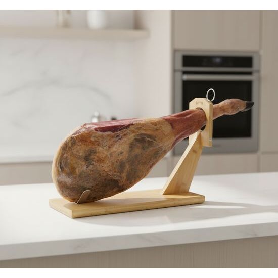 SOPORTE JAMONERO BAMBU QUTTIN image 0