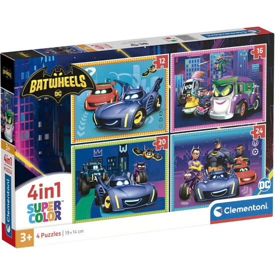 PUZZLE BATWHEELS DC COMICS 12+16+20+24PZS image 0