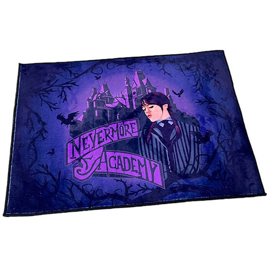 ALFOMBRA INTERIOR NEVERMORE ACADEMY MIERCOLES 80X60CM image 0