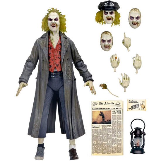 FIGURA ULTIMATE BEETLEJUICE: TOUR GUIDE THE BIO-EXORCIST BEETLEJUICE 1988 18CM image 0