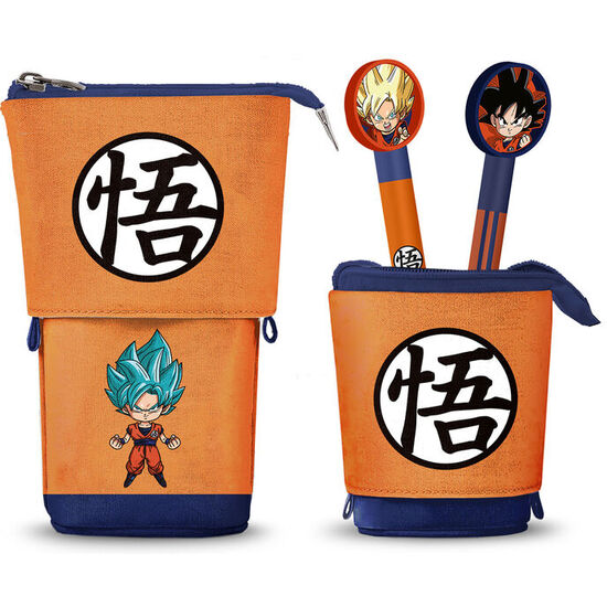 PORTATODO + 2 BOLIGRAFOS BORRABLES DRAGON BALL SUPER image 0