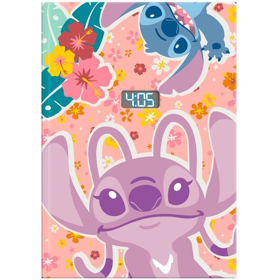 CUADERNO CON RELOJ LED STITCH DISNEY image 0