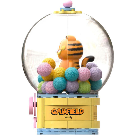 KIT CONSTRUCCION MAQUINA DE CHICLES GARFIELD 128PZS image 1