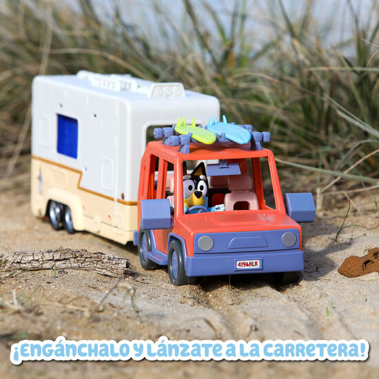 SET COCHE FAMILIAR + CARAVANA BLUEY image 2
