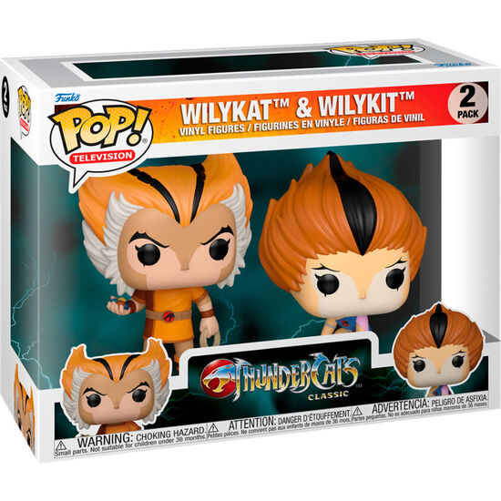 BLISTER 2 FIGURAS POP THUNDERCATS WILYKAT & WILYKIT image 1