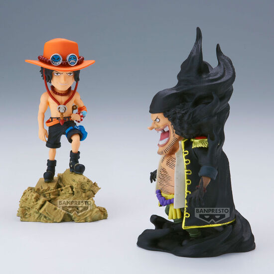 FIGURA PORTGAS D.ACE VS MARSHALL.D.TEACH LOG STORIES ONE PIECE 8CM image 2