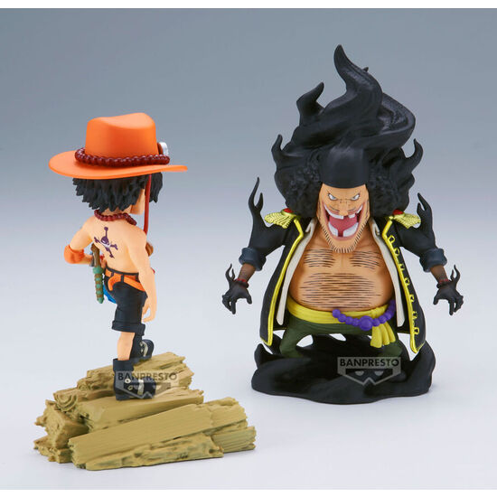 FIGURA PORTGAS D.ACE VS MARSHALL.D.TEACH LOG STORIES ONE PIECE 8CM image 3