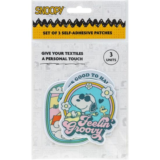 SET 3 PARCHES SNOOPY image 1
