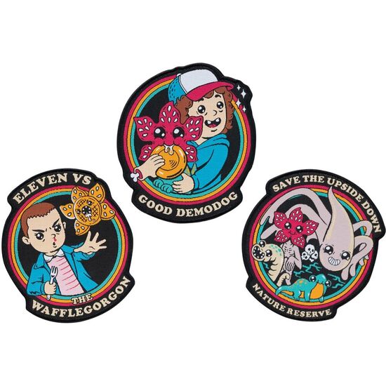 SET 3 PARCHES STRANGER THINGS image 0