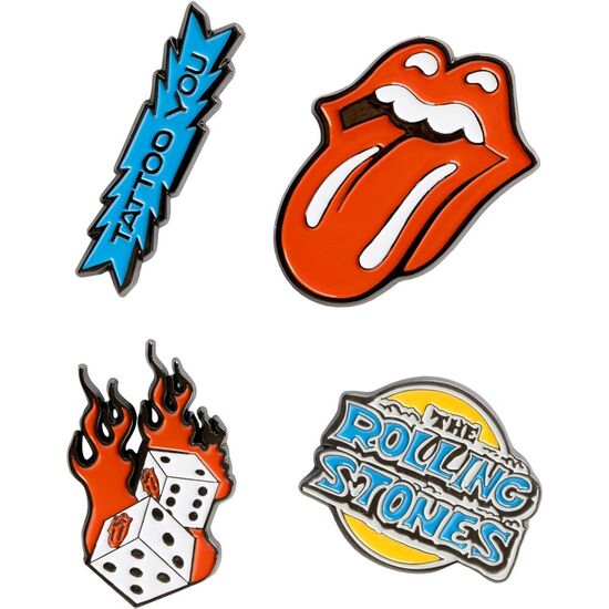 SET 4 PINS ROLLING STONES image 0