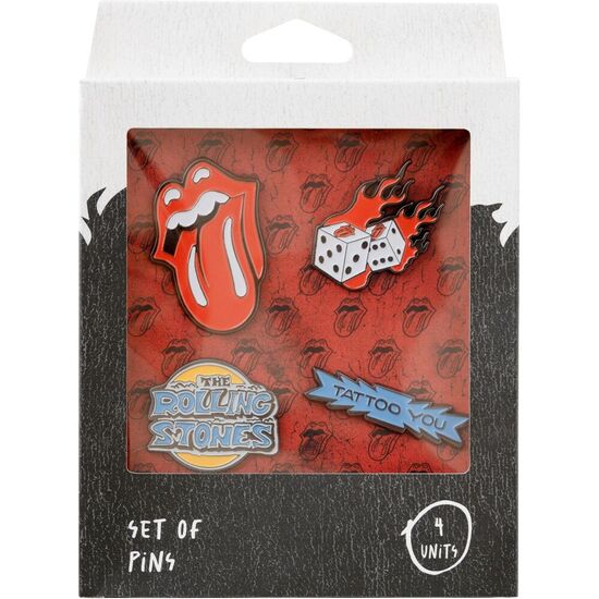 SET 4 PINS ROLLING STONES image 1