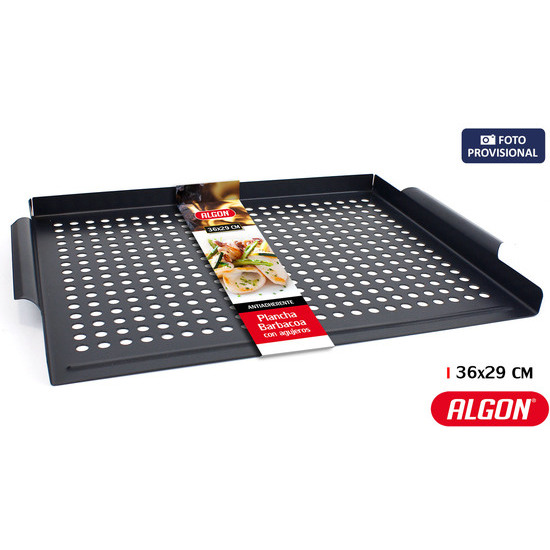 BARBECUE GRILL W/HOLES 36X29CM ALGON image 0