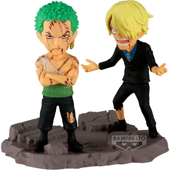 FIGURA RORONOA ZORO & SANJI ONE PIECE 8CM image 0