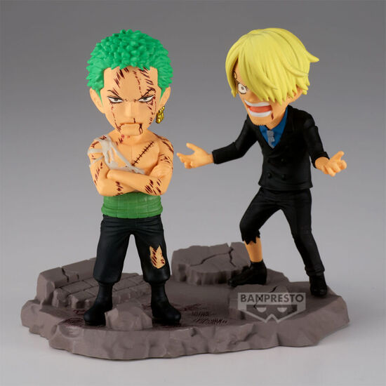FIGURA RORONOA ZORO & SANJI ONE PIECE 8CM image 1