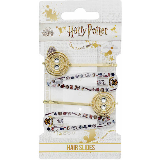 BLISTER 4 HORQUILLAS DE PELO TORNERO DEL TIEMPO HARRY POTTER image 0