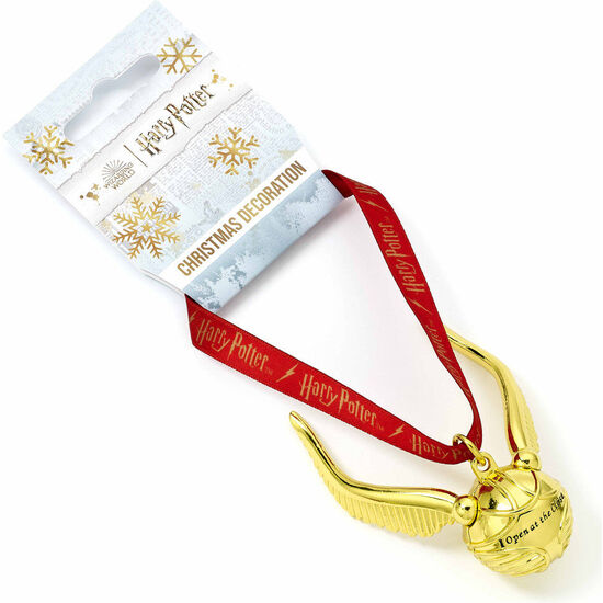 ADORNO DE NAVIDAD SNITCH DORADA HARRY POTTER image 1