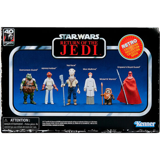 SET 6 FIGURAS COLECCION RETRO STAR WARS EL RETORNO DEL JEDI 9,5CM SURTIDO image 0