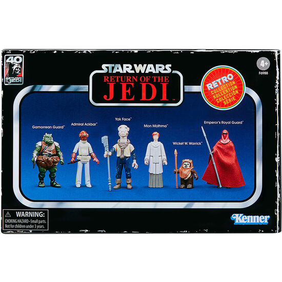 SET 6 FIGURAS COLECCION RETRO STAR WARS EL RETORNO DEL JEDI 9,5CM SURTIDO image 3