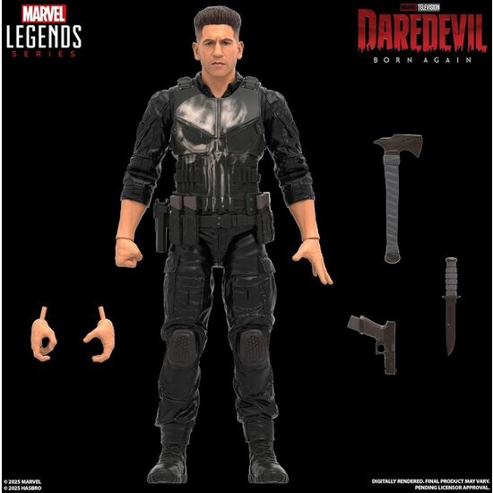FIGURA PUNISHER BORN AGAIN DAREDEVIL MARVEL LEGENDS 15CM image 1