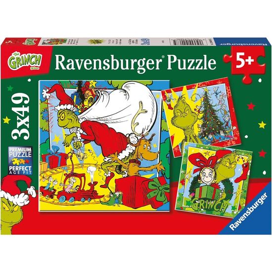 PUZZLE EL GRINCH 3X49PZS image 0
