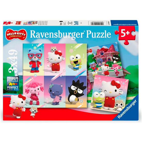 PUZZLE HELLO KITTY - HELLO KITTY AND FRIENDS 3X49PZS image 0