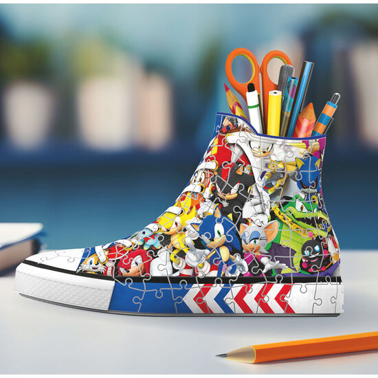 PUZZLE 3D PORTALAPICES 3D ZAPATILLA SONIC THE HEDGEHOG 112PZS image 1