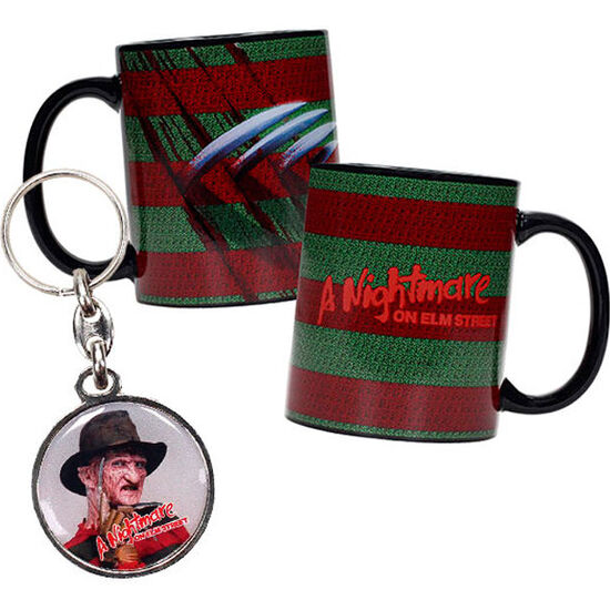 TAZA + LLAVERO METALICO PESADILLA ELM STREET image 0