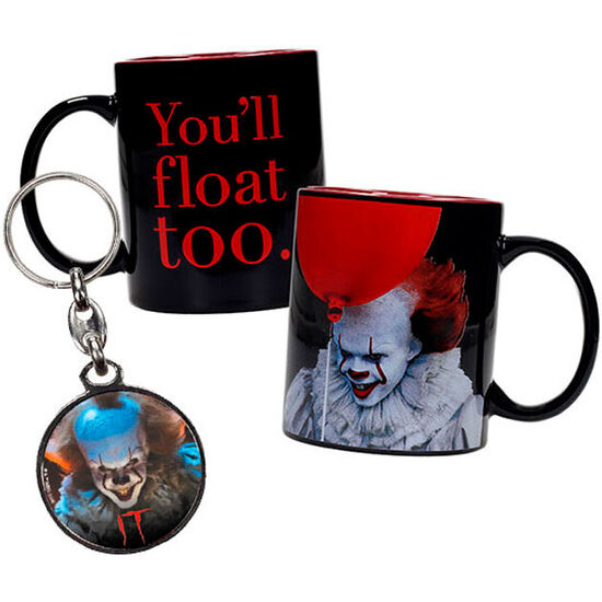 TAZA + LLAVERO METALICO PENNYWISE IT image 0