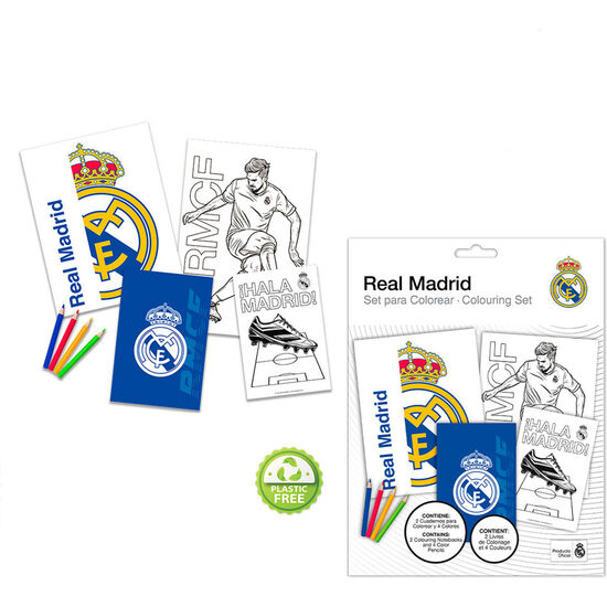 SET DE COLOREAR CON CUADERNO REAL MADRID image 0