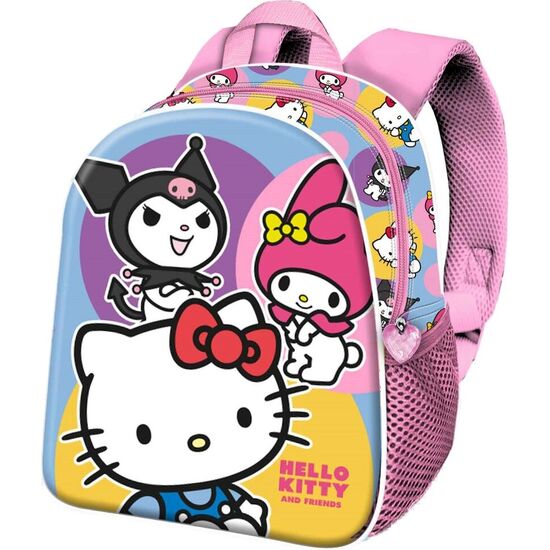 MOCHILA 3D HAPPY HELLO KITTY AND FRIENDS 30CM image 0