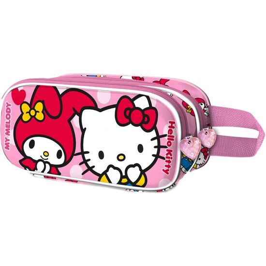 PORTATODO 3D LOVELY HELLO KITTY AND FRIENDS DOBLE image 0