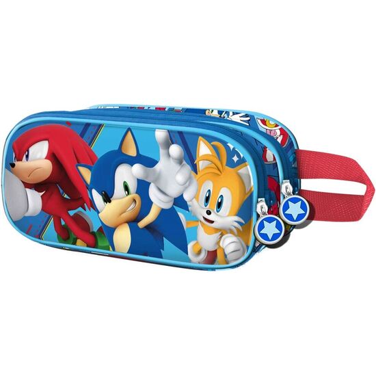 PORTATODO 3D HEROES SONIC THE HEDGEHOG DOBLE image 0
