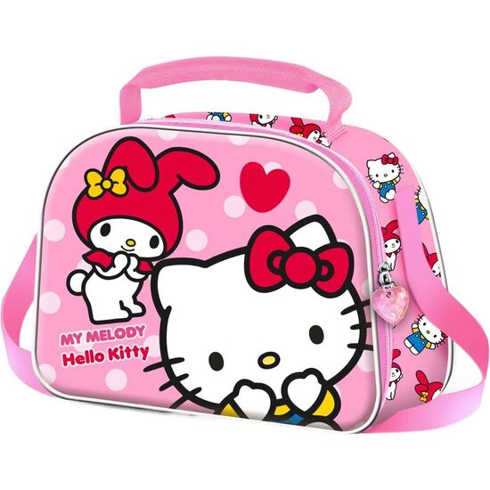 BOLSA PORTAMERIENDAS 3D LOVELY HELLO KITTY AND FRIENDS image 0