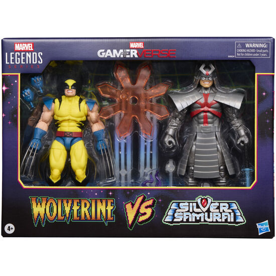 BLISTER 2 FIGURAS WOLVERINE & SILVER SAMURAI GAMEVERSE MARVEL LEGENDS 15CM image 0