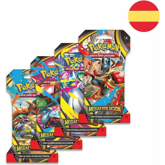 SOBRE CARTAS SLEEVED BOOSTER MEGA EVOLUCION POKEMON ESPAÃ±OL SURTIDO image 2