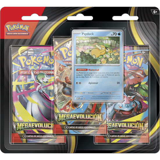 BLISTER CARTAS 3 SOBRES REFUERZO MEGA EVOLUCION POKEMON ESPAÃ±OL image 1