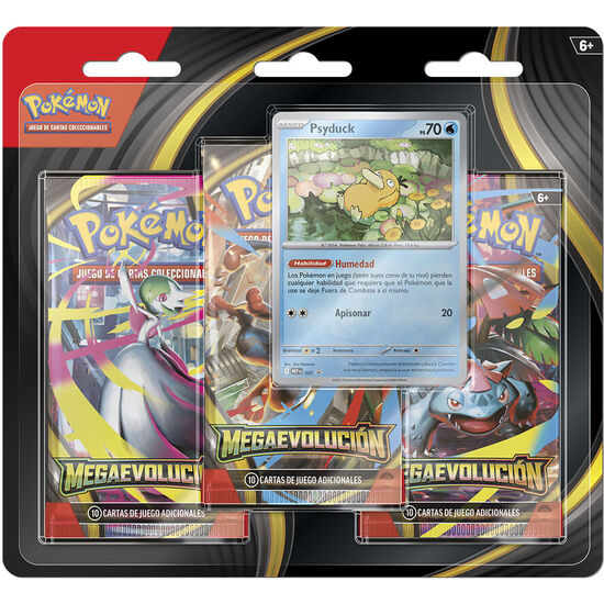 BLISTER CARTAS 3 SOBRES REFUERZO MEGA EVOLUCION POKEMON ESPAÃ±OL image 3