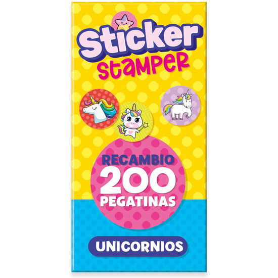 RECAMBIO STICKER STAMPER UNICORNIOS image 0
