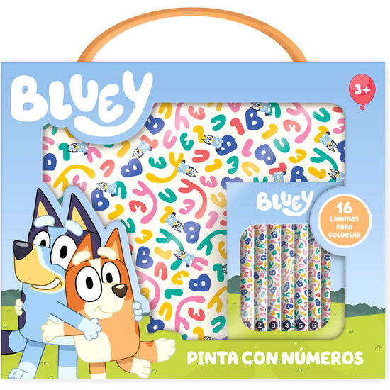 MALETIN PINTA CON NUMEROS BLUEY image 0