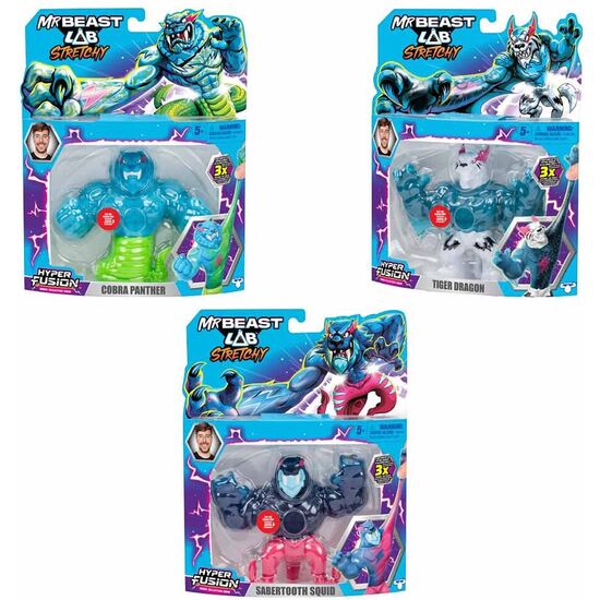 FIGURA STRETCHY HEROES MR BEAST LAB SURTIDO image 0