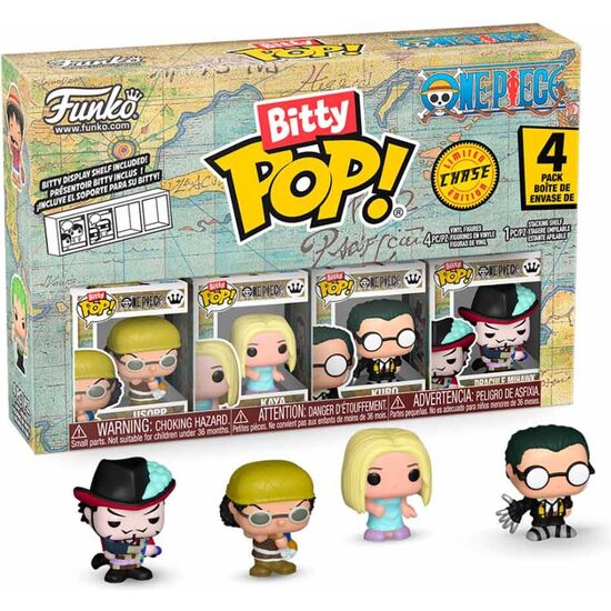 BLISTER 4 FIGURAS BITTY POP ONE PIECE SURTIDO image 1