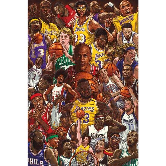 POSTER ESTRELLAS DEL BALONCESTO image 0