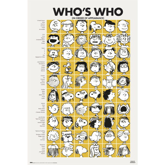 POSTER QUIEN ES QUIEN SNOOPY image 0