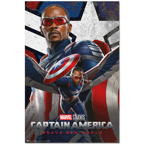 POSTER UN NUEVO MUNDO CAPITAN AMERICA MARVEL image 0