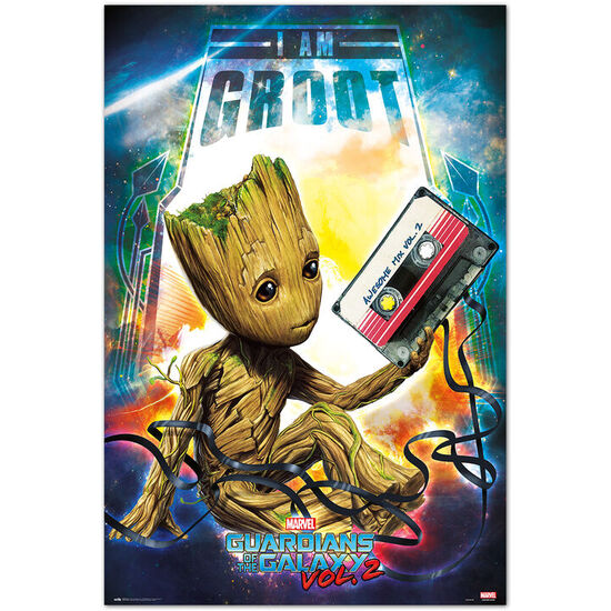 POSTER GROOT GUARDIANES DE LA GALAXIA 2 MARVEL image 0