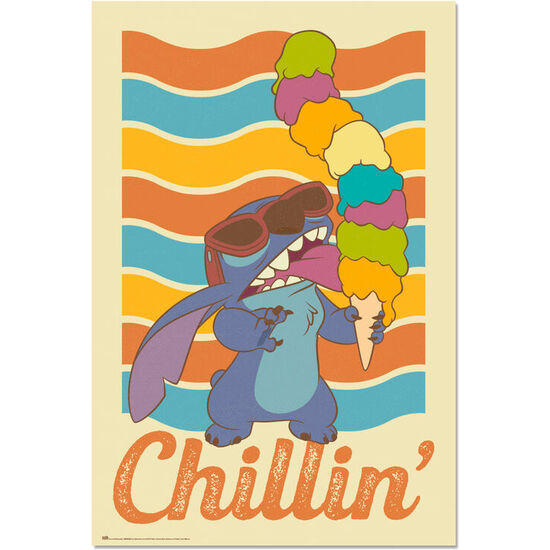 POSTER CHILLIN STITCH DISNEY image 0