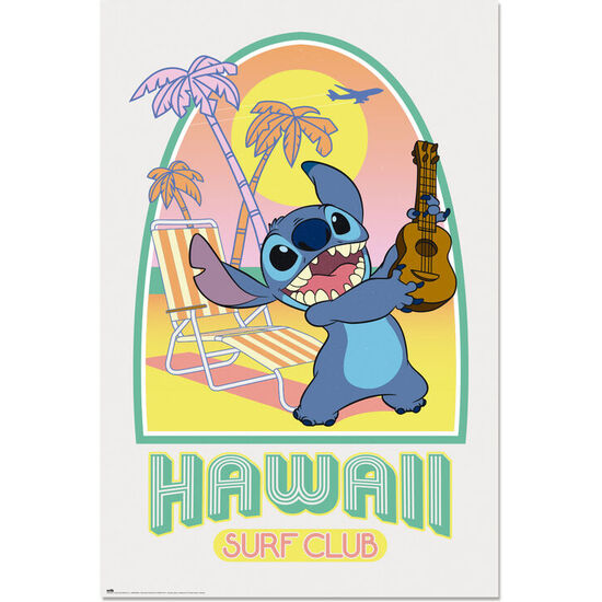 POSTER HAWAII CLUB SURF STITCH DISNEY image 0