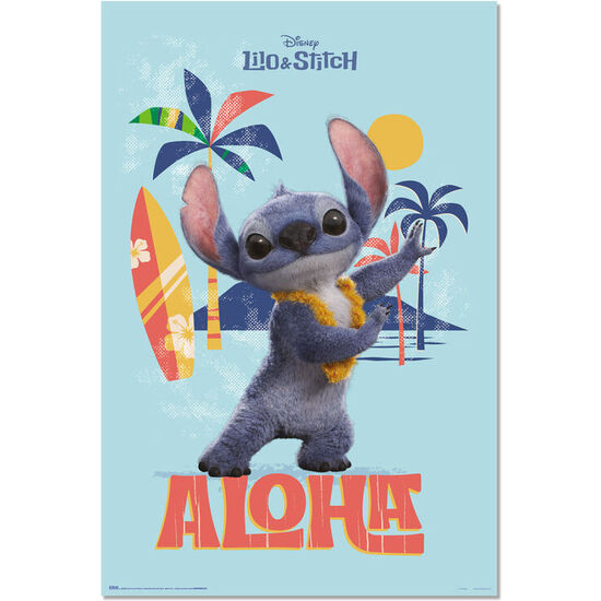 POSTER ALOHA LIVE ACTION STITCH DISNEY image 0