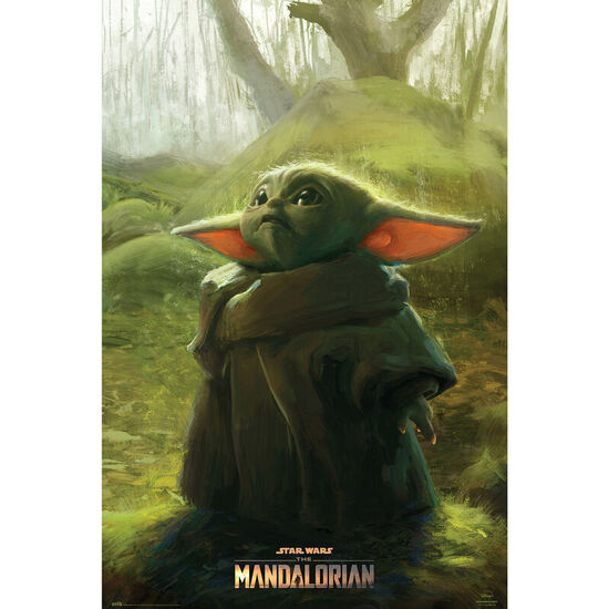 POSTER BABY YODA THE MANDALORIAN STAR WARS image 0