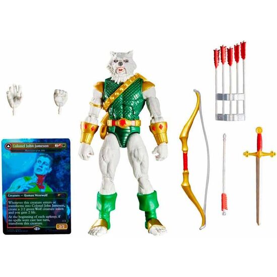 FIGURA MAN-WOLF MAGIC THE GATHERING SPIDER-MAN MARVEL 15CM image 1